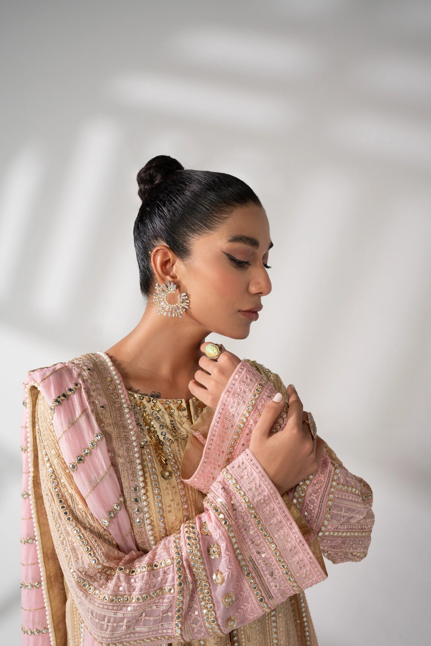 Aarzoo - Champagne & Pastel Pink