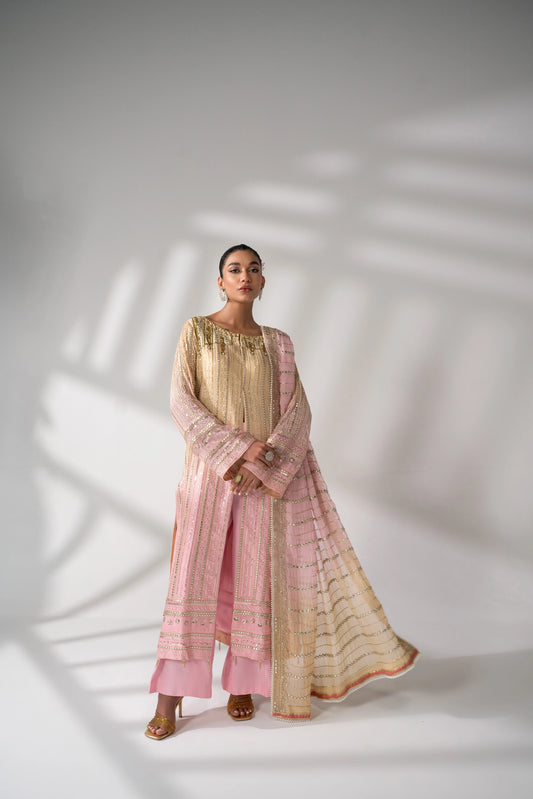 Aarzoo - Champagne & Pastel Pink
