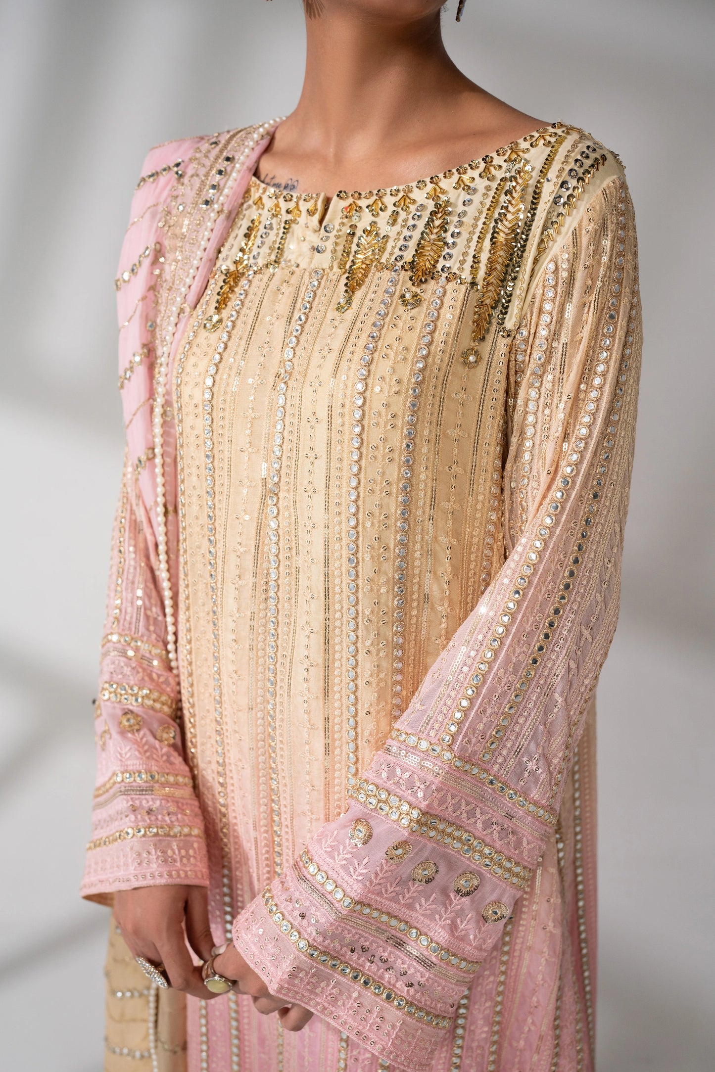 Aarzoo - Champagne & Pastel Pink